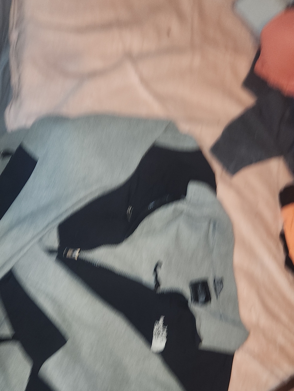 The North Face Grey and Black Full-Zip Men's Sweater Jacket